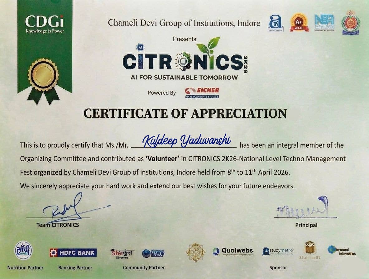 Citronics Volunteer